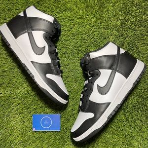 Nike Dunk High Black/White - sizes 7.5M, 9.5M, 10M, 11M, 12M, 13M